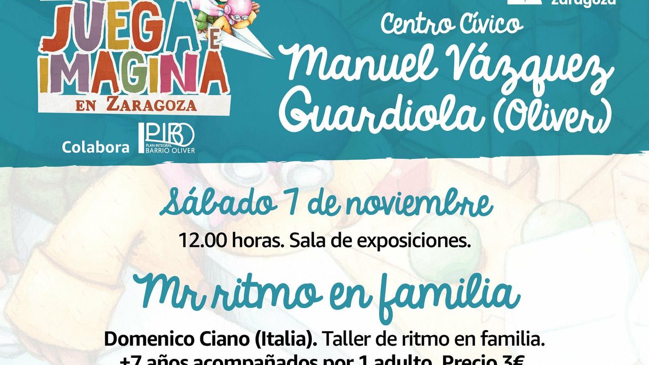 MR RITMO EN FAMILIA. Domenico Ciano. FESTIVAL JUEGA E IMAGINA. C. Cívico Manuel Vázquez Guardiola (Oliver)