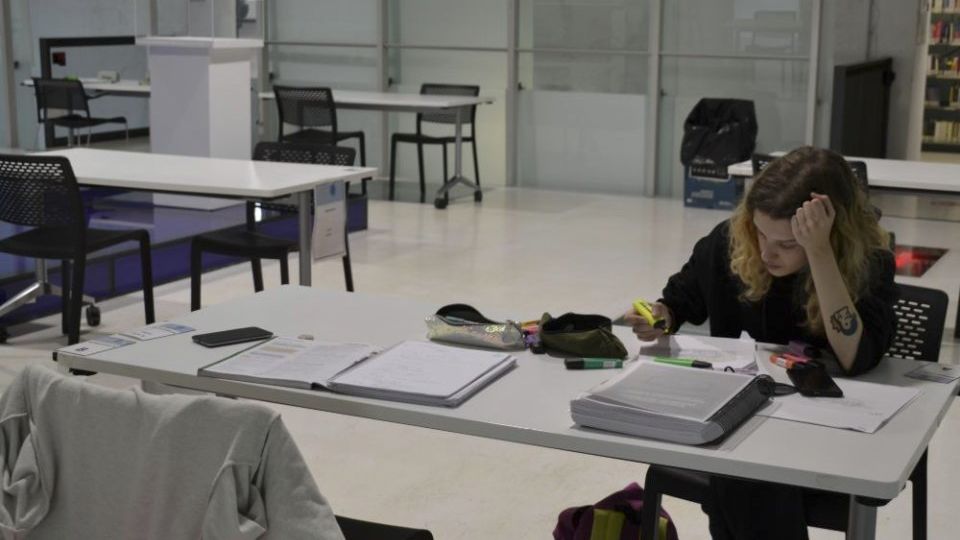 Sala de lectura y estudio