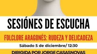 Sesión de escucha de folclore aragonés: rudeza y delicadeza, con Jorge Casasnovas