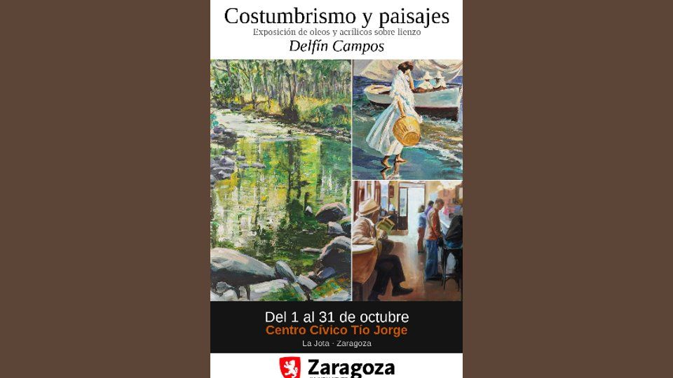 Exposición de costumbrismo y paisajes de Delfín Campos