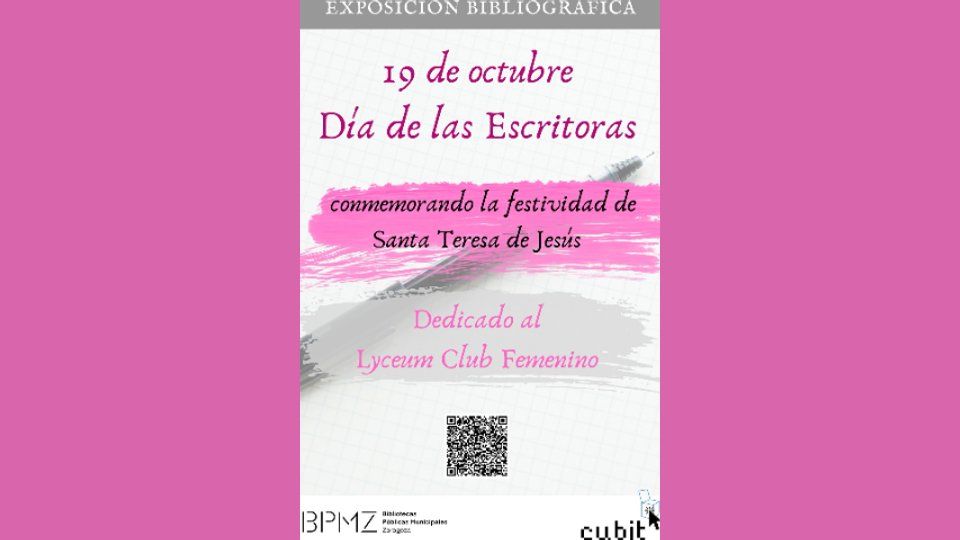 Exposición bibliográfica con motivo del Día de las Escritoras