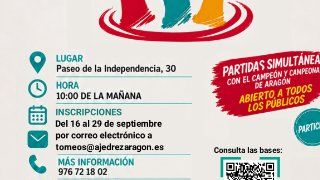Torneo de ajedrez: Día Internacional de las Personas Mayores