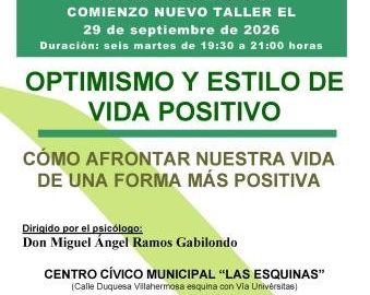 Taller de optimismo y estilo de vida positivo