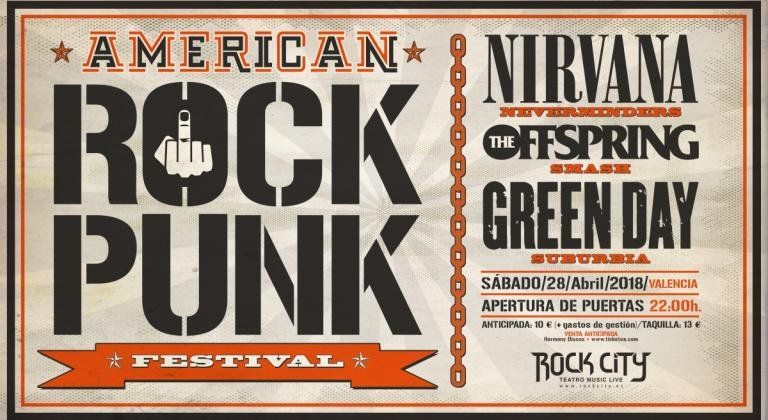 Festival de Tributos AMERICAN ROCK PUNK (Zaragoza)
