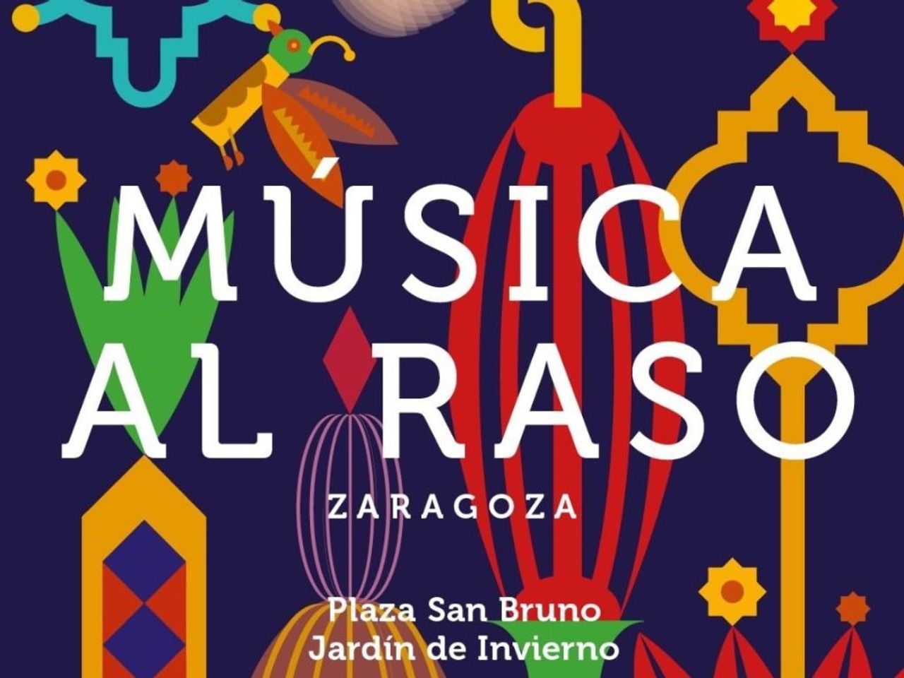 Cartel Música al Raso 2026. Foto: Ayuntamiento de Zaragoza.