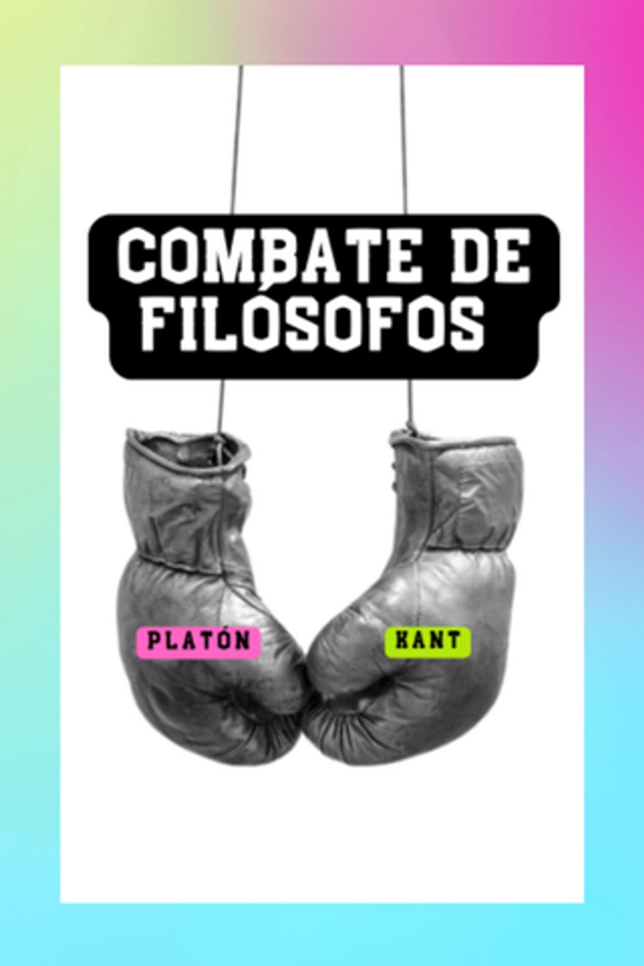 Cartel Debate "Combate entre filósofos". Foto: Ayuntamiento de Zaragoza.