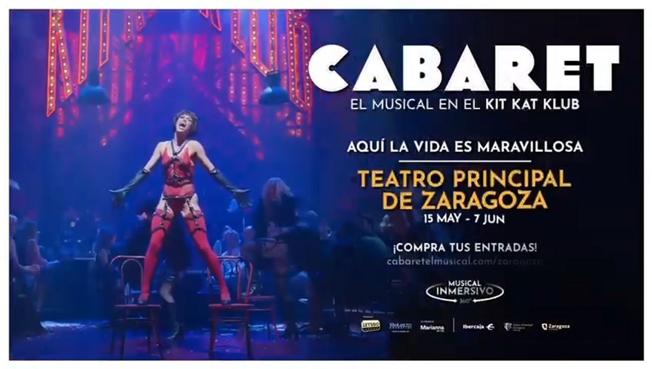 Cartel de "Cabaret". Foto: Teatro Principal de Zaragoza - Youtube.