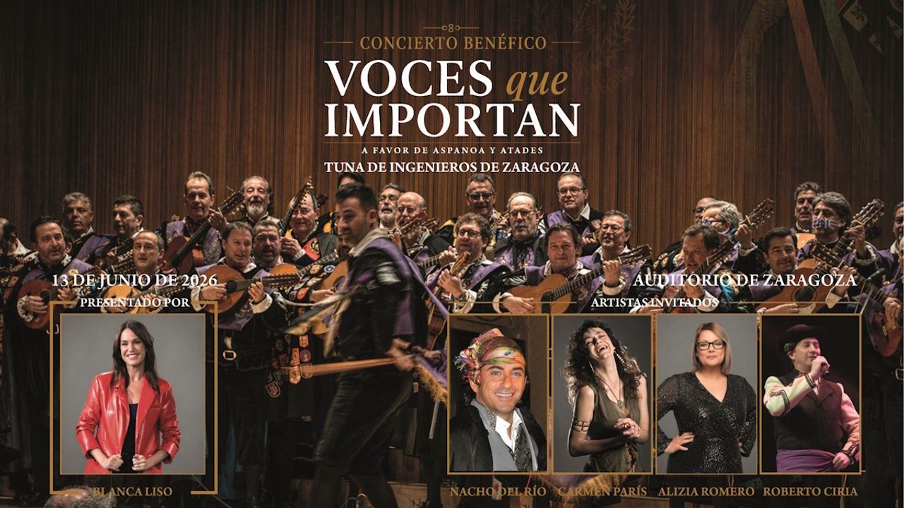 Cartel "Voces que importan". Foto: Auditorio de Zaragoza.