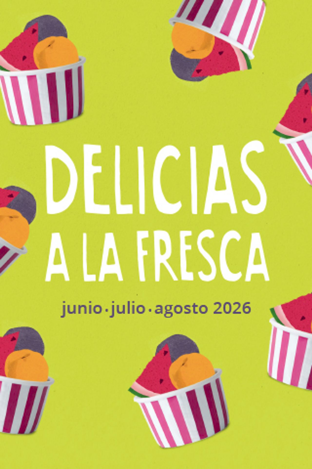 Cartel Delicias a la Fresca. Foto: Ayuntamiento de Zaragoza.