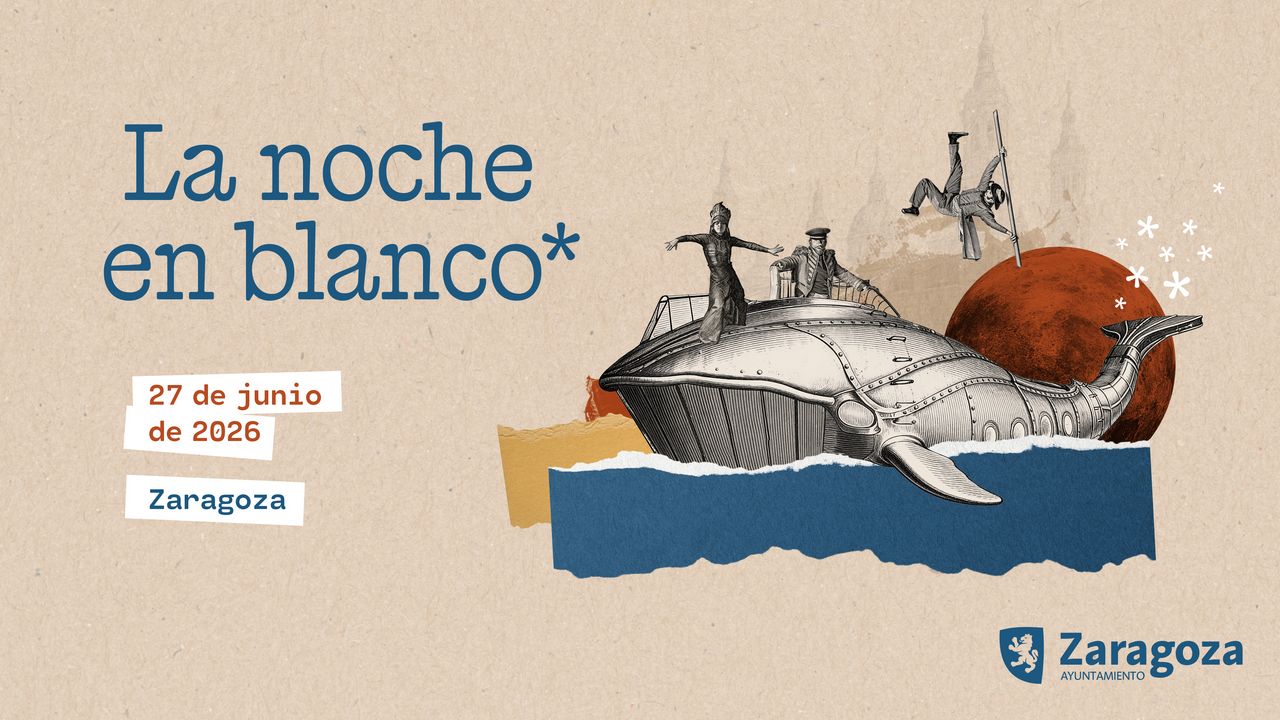 Cartel La noche en blanco. Foto: Ayuntamiento de Zaragoza.