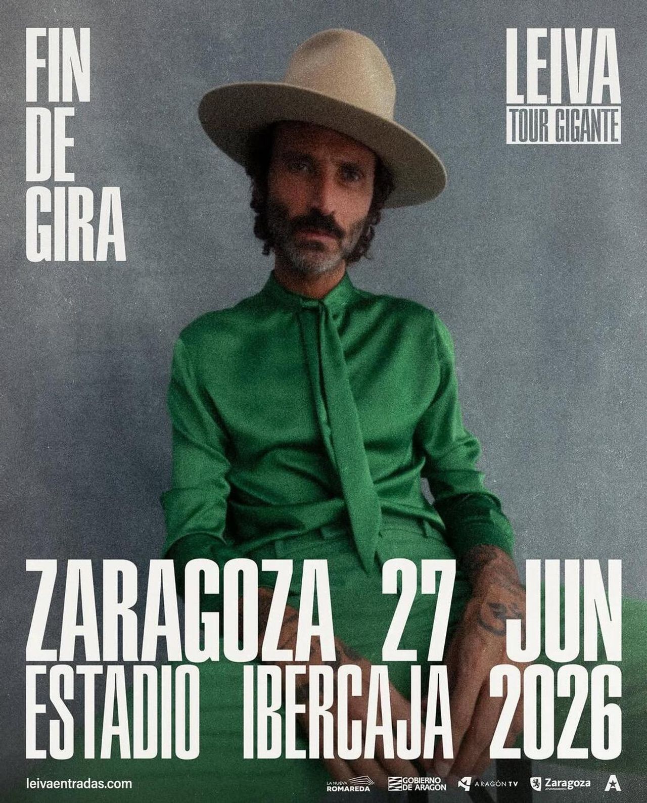 Cartel Leiva fin de gira. Foto: Leiva oficial.